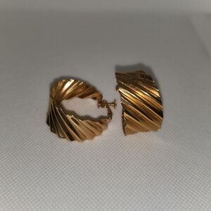 Napier Gold Swirl Earrings